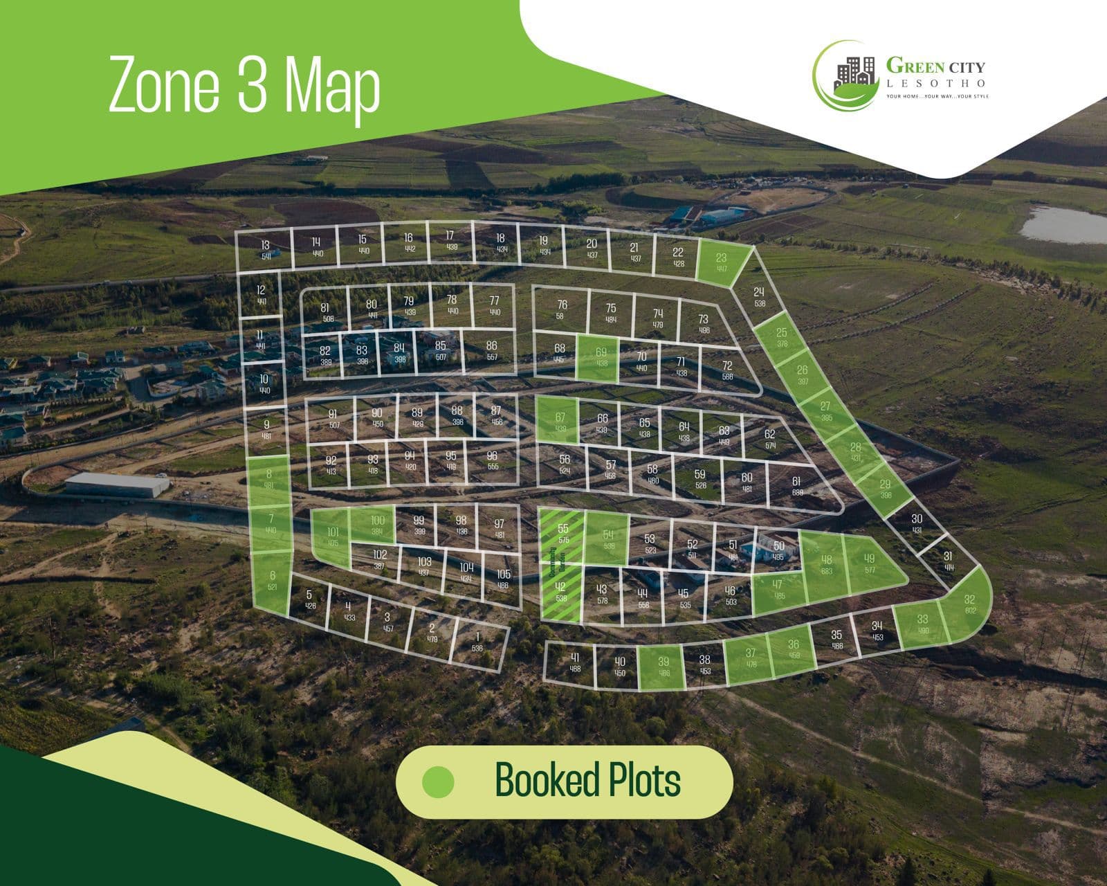 Green City Zone 3 Development Map